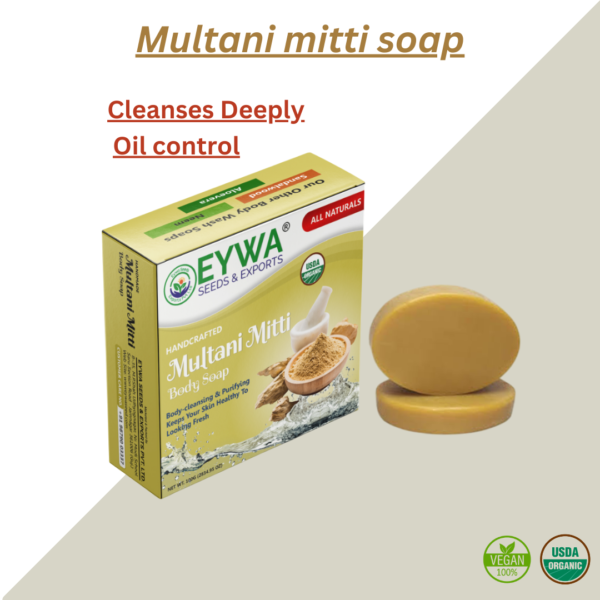 Handcrafted Multani Miti soap (100grm) - Image 6