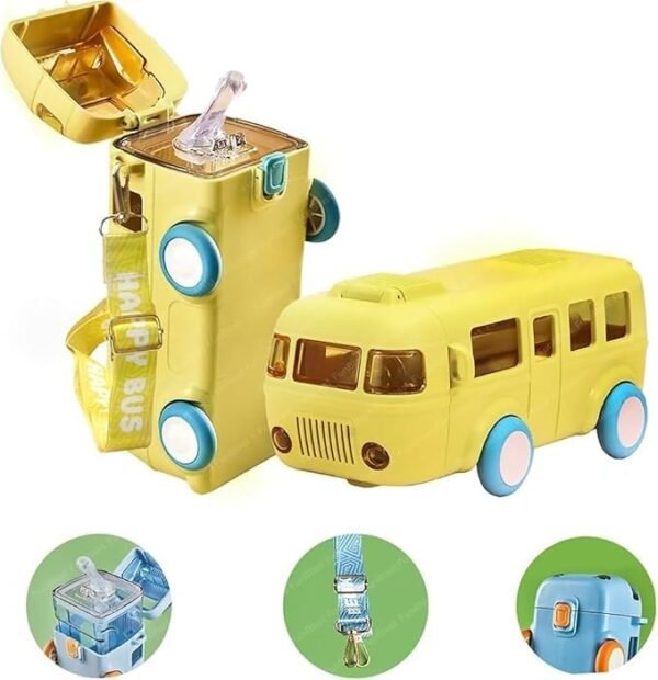 Bus Water Bottle For Kids - Image 2