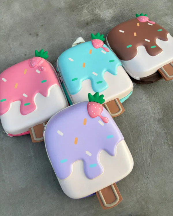 School Bag for Kids, ICE CREAM CANDY 3D look  Bag